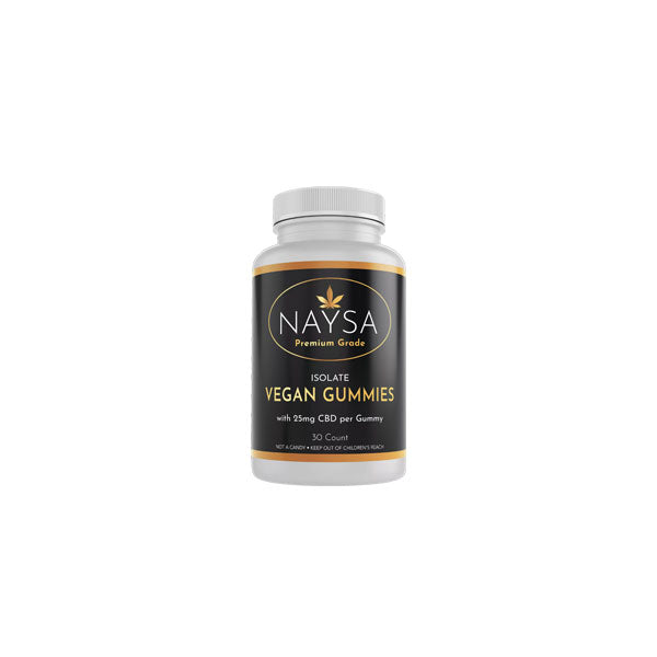 NAYSA CBD Isolate Vegan Gummies 25mg